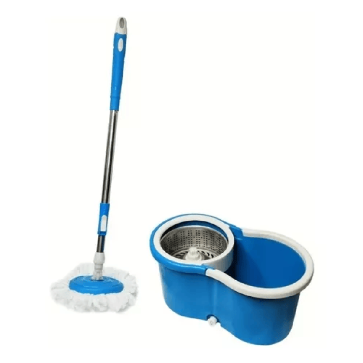 Trapero giratorio 360 azul con balde centrifugador
