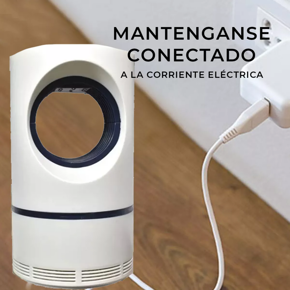 Lámpara atrapa mosquitos conectada por cable USB